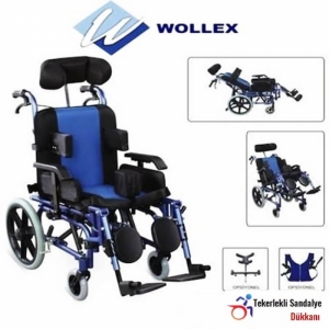WOLLEX W958 Özellikli Çocuk Tekerlekli Sandalyesi