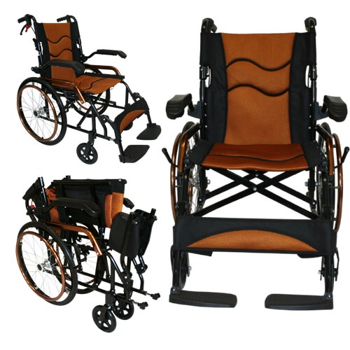 Hafif katlanabilir tekerlekli sandalye poylin p87