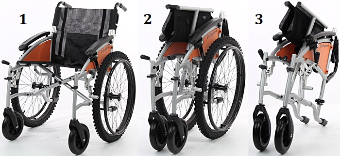 Excel G-Explorer katlanan Tekerlekli Sandalye 