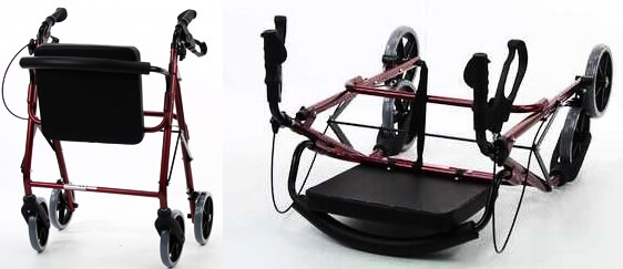 katlabilir oturaklı rolatör wollex r965