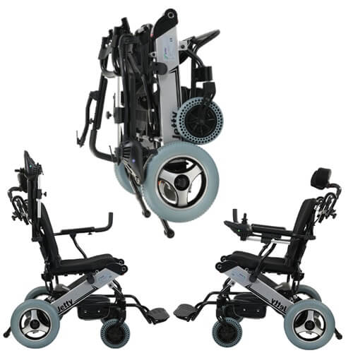 Lityum pilli hafif katlanan akülü sandalye jetty jt-311