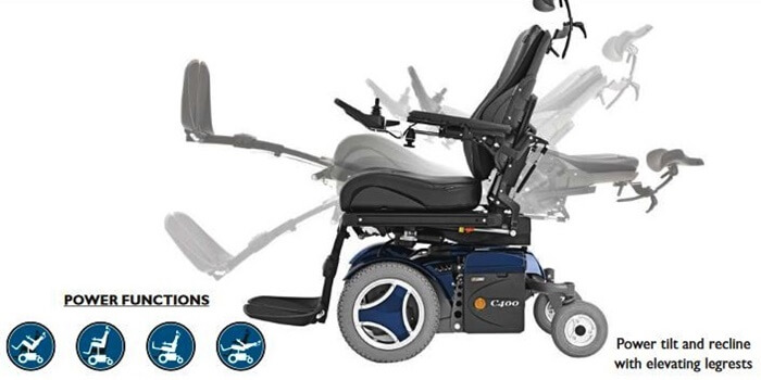 permobil c400 akülü sandalye koltuk ayarı