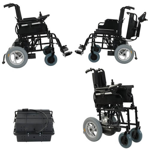 Katlanabilir akülü tekerlekli sandalye JETTY JT-100